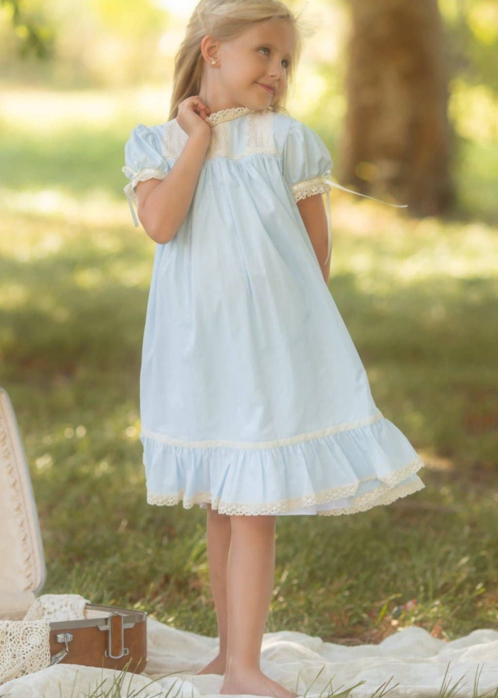 Posh Pickle - Vendita all'ingrosso Vestito - Bambini - Abito cimelio a maniche corte blu Bristol1