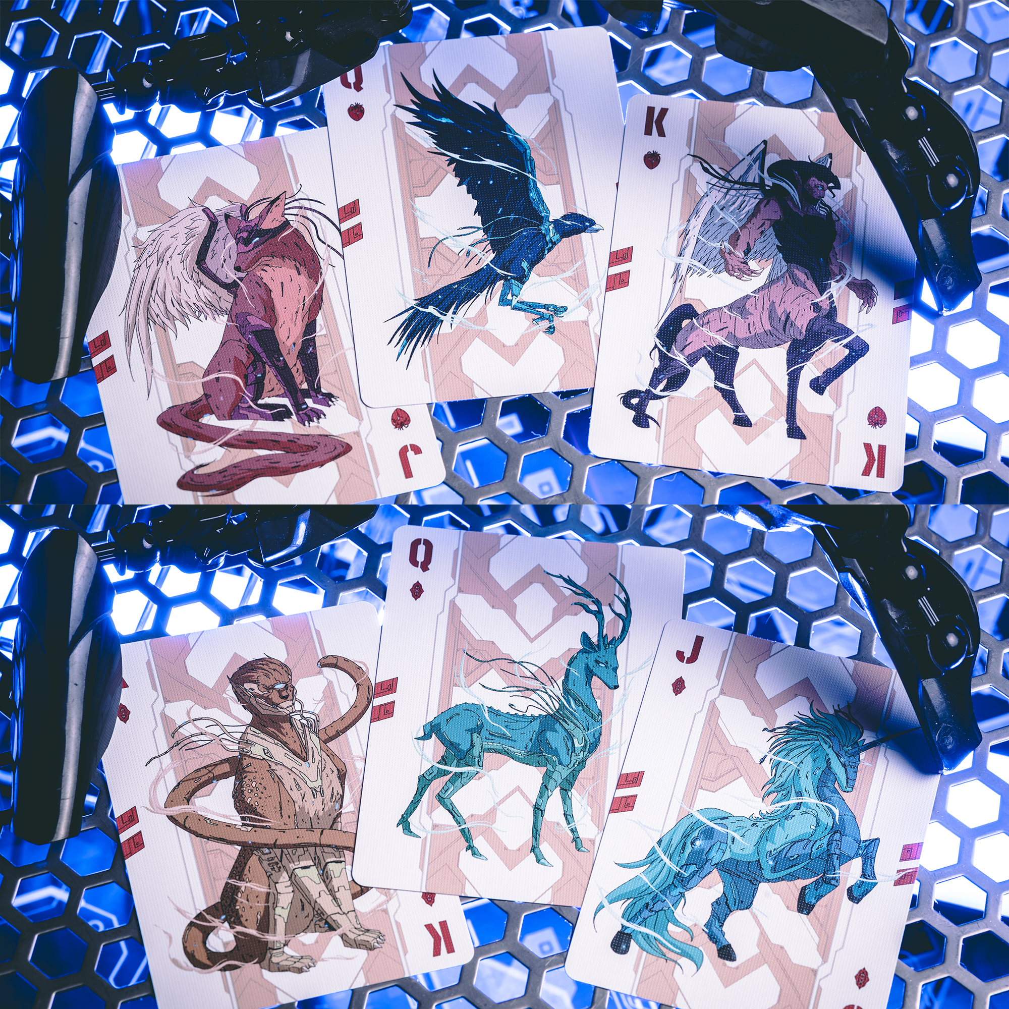 Vermilion Collection - Wholesale Playing cards - Cyberpunk Mythos Playing Cards30