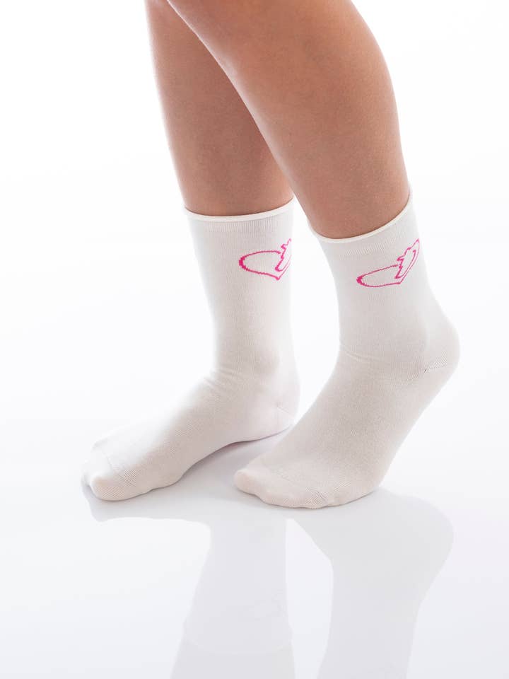 Calcetines HORSE GIRL - blanco/rosa para venta al por mayor de DAILYSOCKS