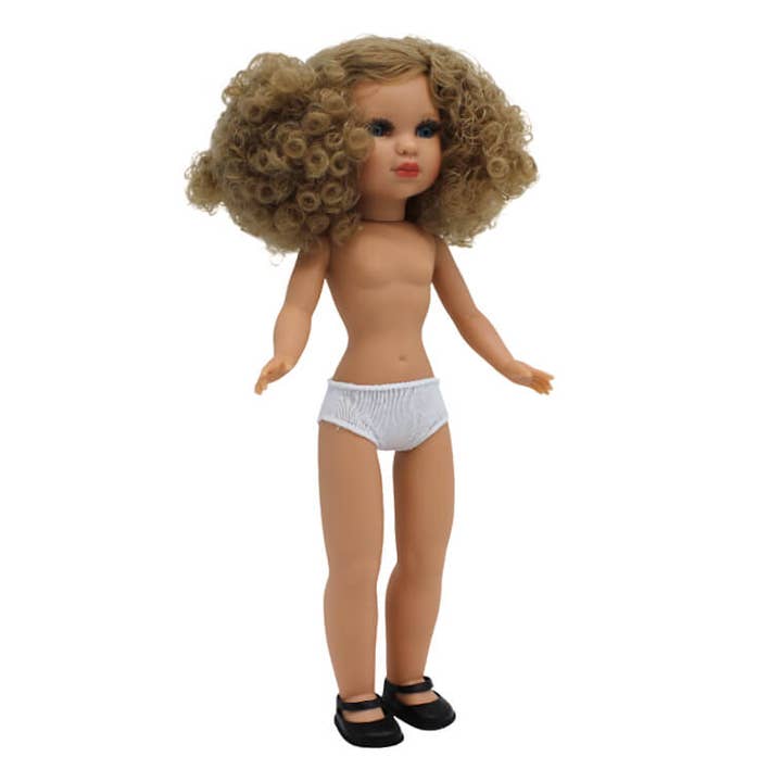 Folk Artesanía Muñecas - Vente Poupée – enfant - Poupée nue Simona Folk Artisanat original cheveux bouclés4