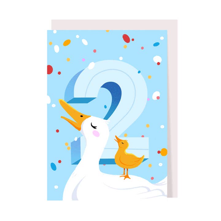 Birthday Card for -year-olds, Animals, Duck, Kids card for wholesale by Creative Goodie