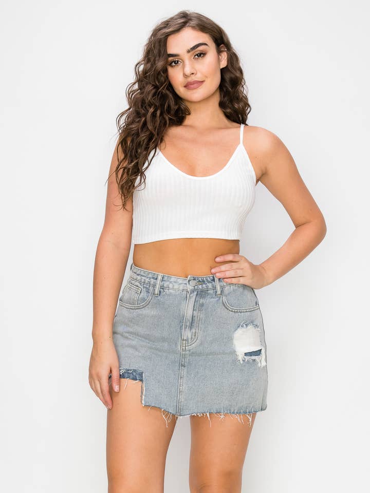 MINI-JUPE USÉE AVEC JUPE SOUS-SHORT pour la vente par Shop Michella