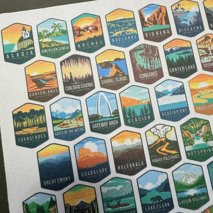National Parks and Beyond - Wholesale Mousepad/Trackpad - All 63 National Parks Neoprene Mouse Pad2
