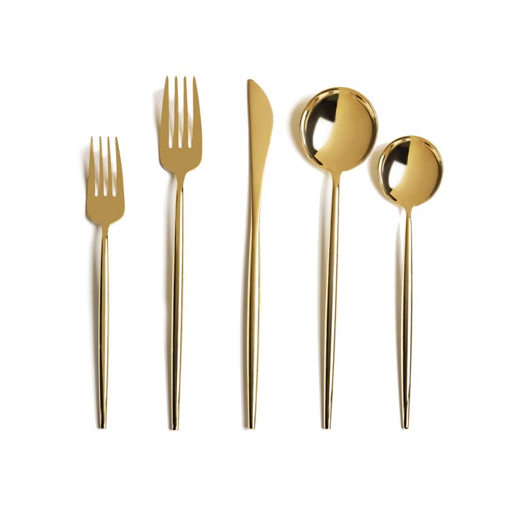 Brooks & Bridges - Wholesale Flatware Set - Arya 5 Piece Flatware Set