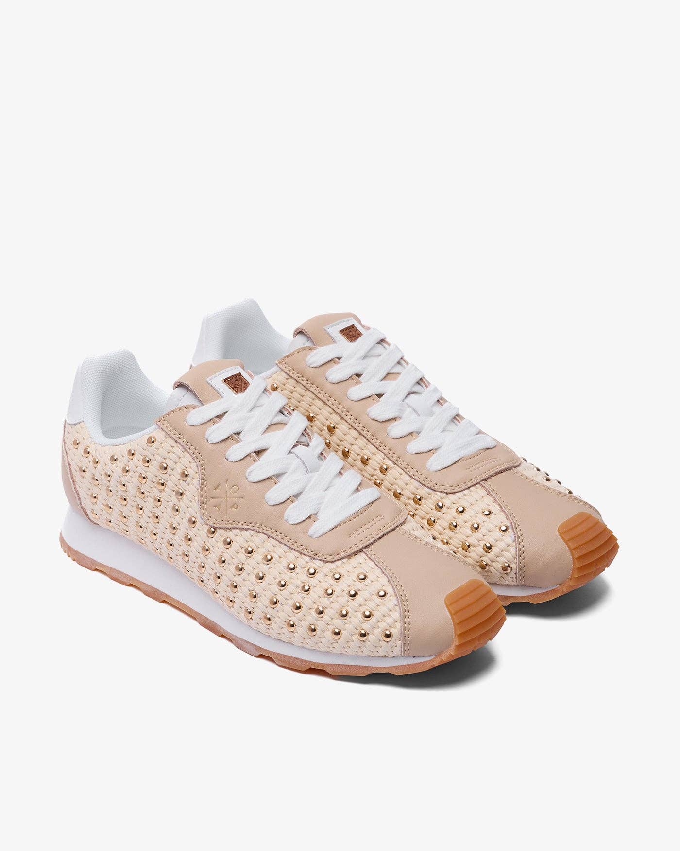 POPA - Wholesale Lifestyle Sneakers - Women's - Kira Studded Beige Sneaker1