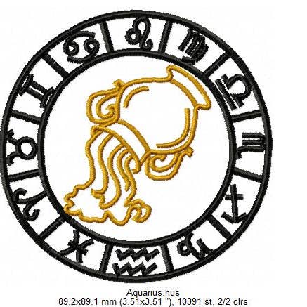 Holiday Traditions - Wholesale Baseball Cap - Unisex - Zodiac Symbol Embroidered Hat/Cap - Black - Buckle back2