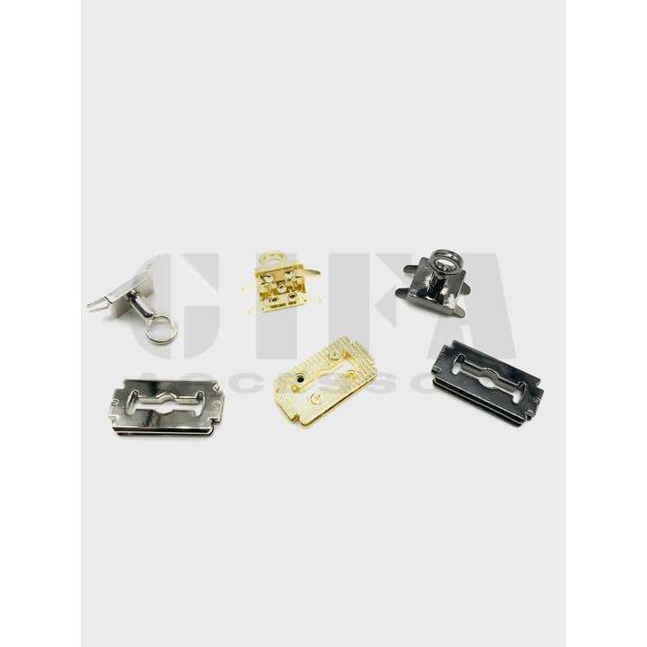 Gifa Accessori - Wholesale Clasp - Rectangular turn lock art 71832