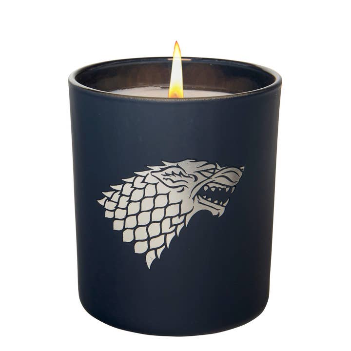 Insight Editions - Wholesale Jar/Filled Candle - Game of Thrones: House Stark Glass Candle