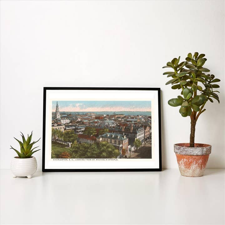 Found Image Press - Wholesale Art Print - Art Print SC-27 View over Charleston1