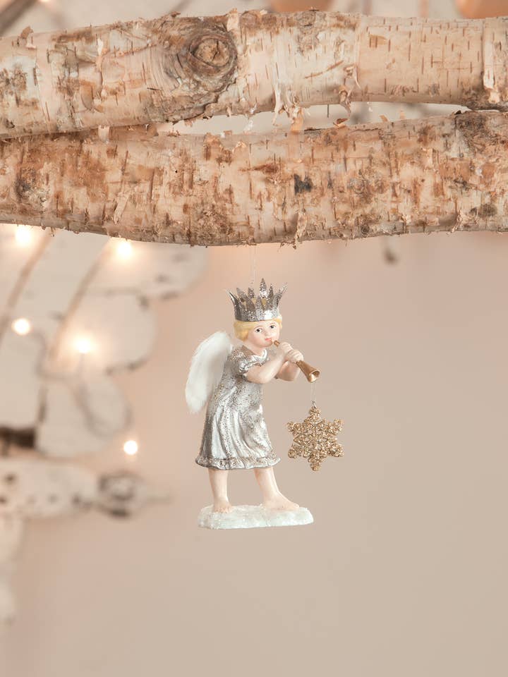 Emmelyn Angel Standing on Cloud Ornament for wholesale by Bethany Lowe Designs