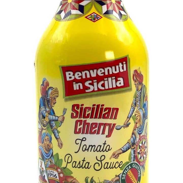 Sapori Di Sicilia Imports - Wholesale Sauce - Contorno Benvenuti in Sicilia Sicilian Cherry Tomato Sauce, 11.6 oz0