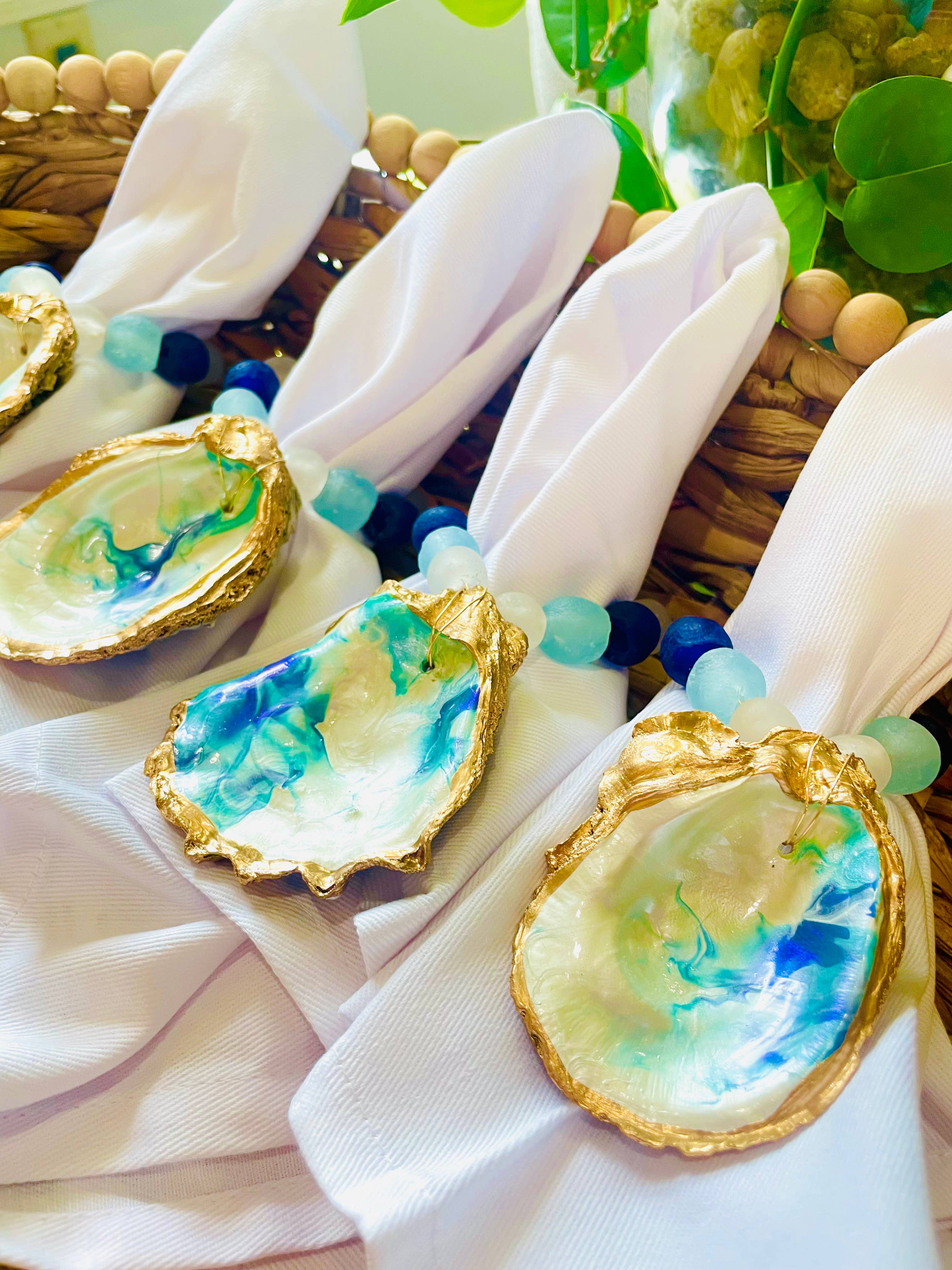 Shells by Shea – Engroshandel Servietring – Oyster Shell Servietring5