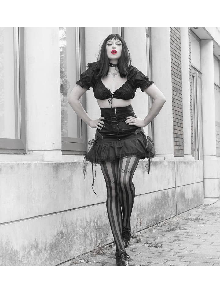 Pamela Mann – Großhandel Strumpfhose – Damen – Feste Strumpfhose mit durchsichtigen Streifen1