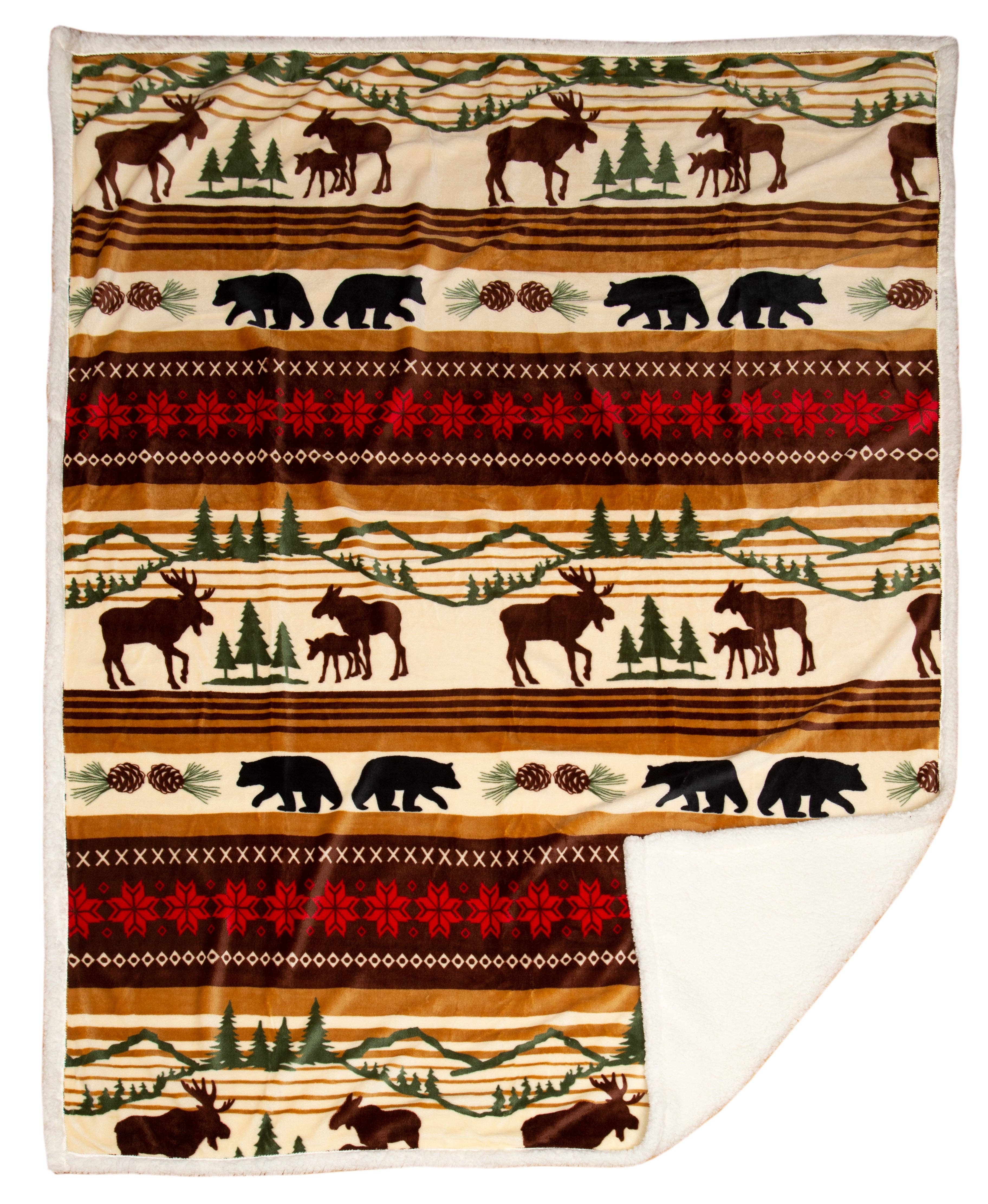 Carstens, Inc. - Vente Plaids - Plaid Sherpa en peluche Hinterland7