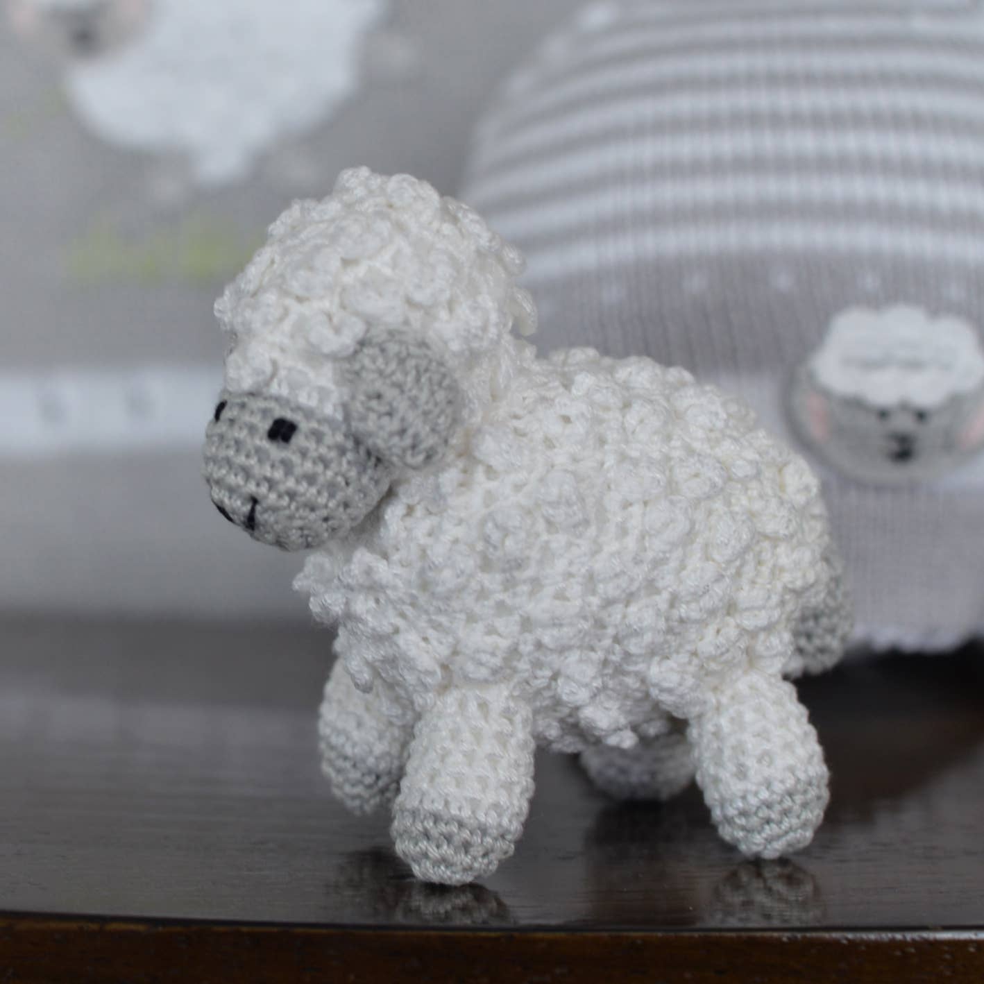Melange Collection – wholesale Stuffed/plush toy – Kids & baby – Little Crochet Lamb - White1