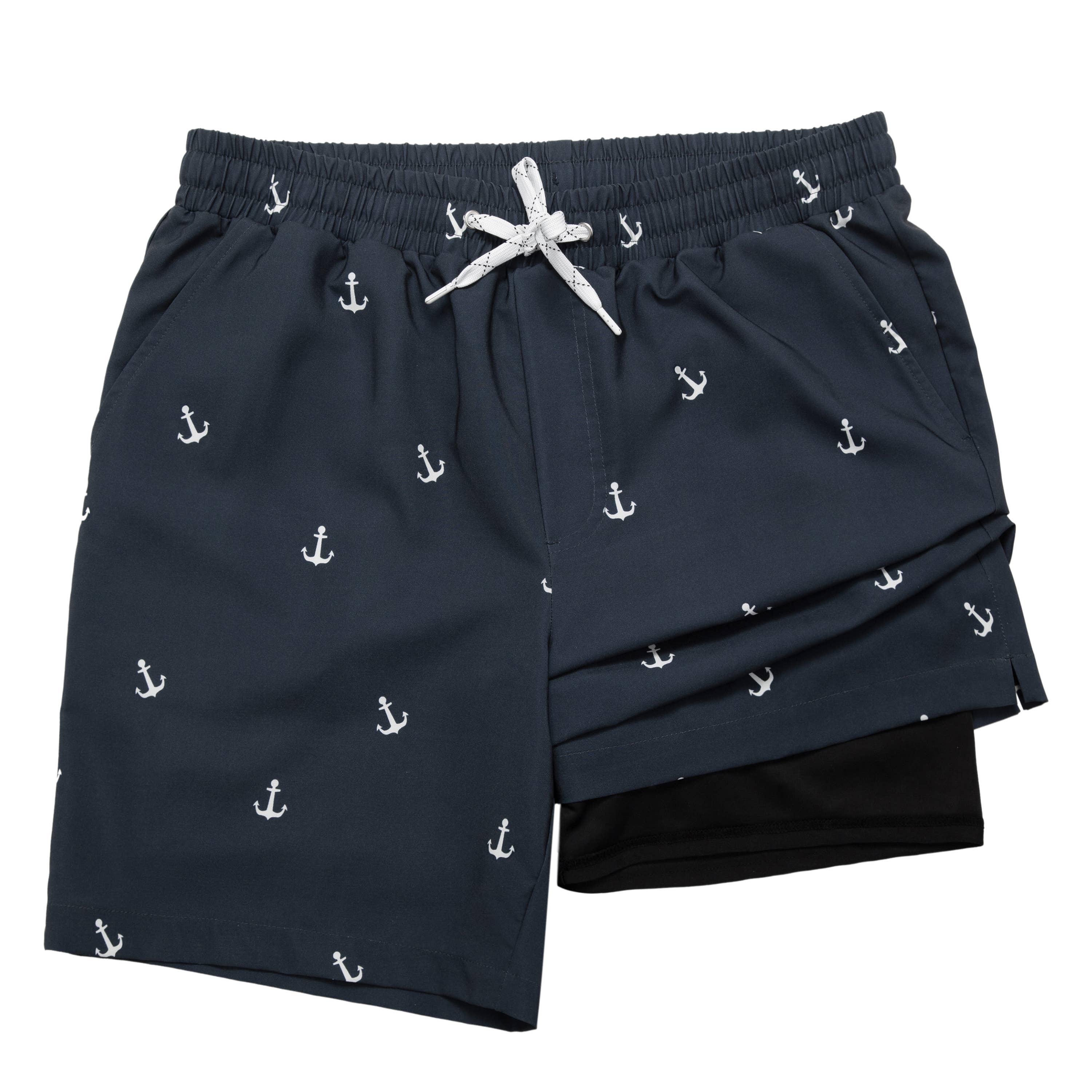 Rokka & Rolla - Wholesale Swim Shorts - Men's - Men's 7'' Stretch Swim Short with Compression Liner Swimwear25