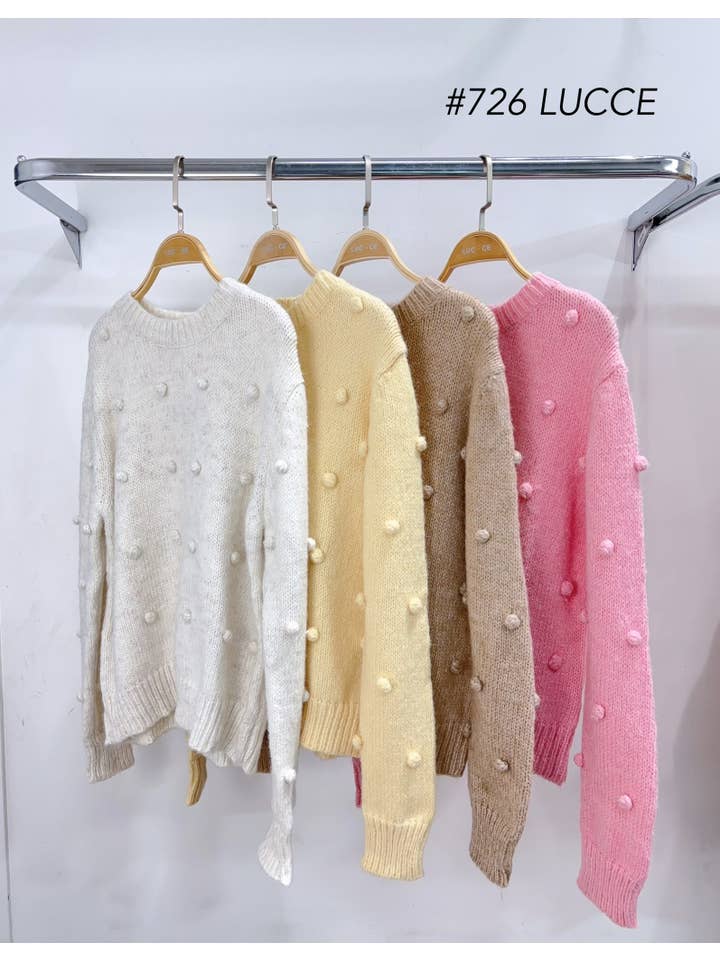 LUCCE - Wholesale Knit Sweater - Women's - Sweater with tassels - PU7263