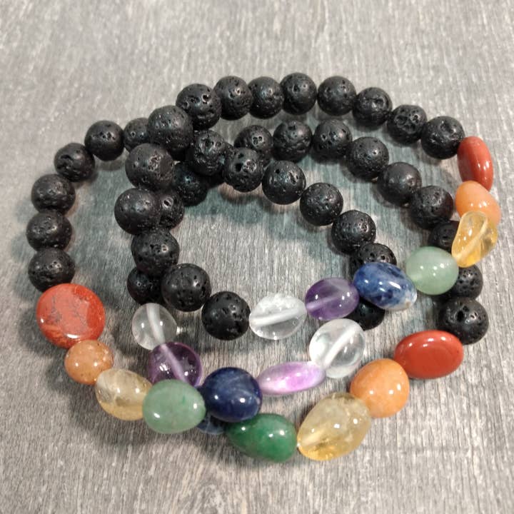 Keystone Crystals - Wholesale Beaded bracelet - Gemstone Chakra Healing Bracelets 8mm - Wholesale4