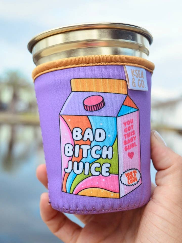 Manicotto per bevanda caffè freddo Bad B*tch Juice per la vendita all'ingrosso da parte di Ksea & Co