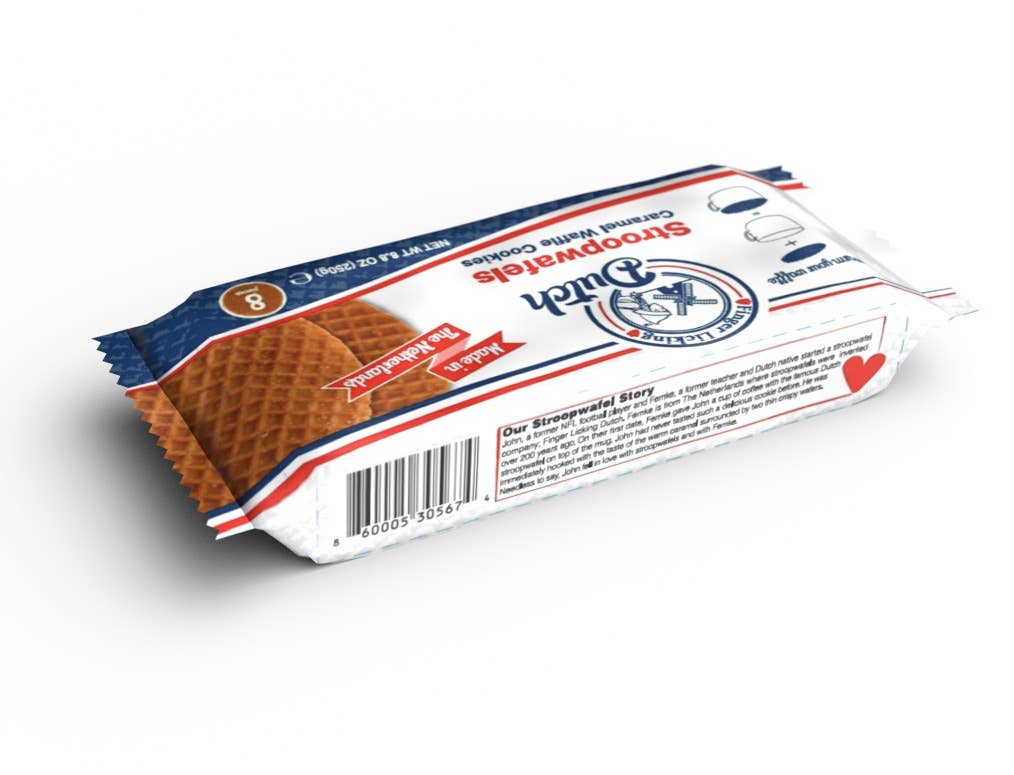 Finger Licking Dutch Stroopwafel Cookies - Venta al por mayor Galletas - Galletas Stroopwafels Holandesas con Caramelo, bandeja de 8 unidades (12 unidades por paquete)19