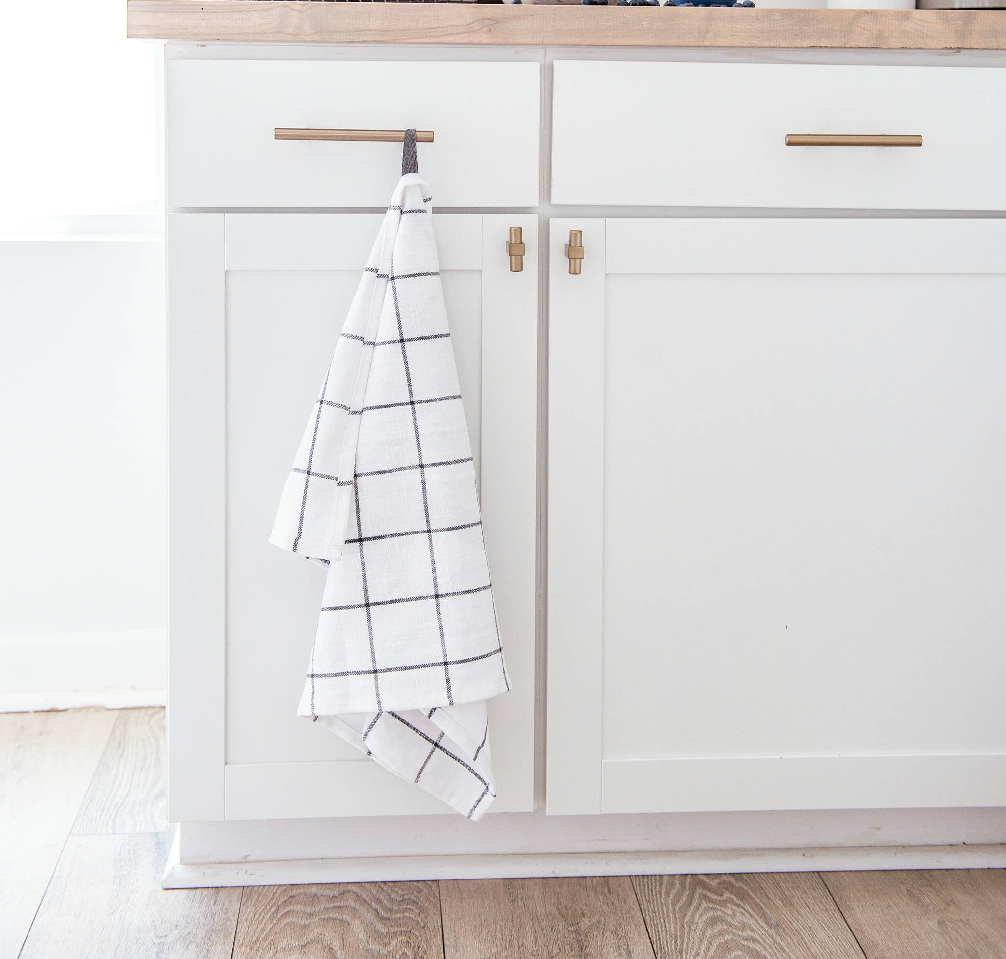 LLdecor - Wholesale Tea Towel - Set of 6, 2 Kitchen Towels, 3 Dishcloths & Canvas Basket