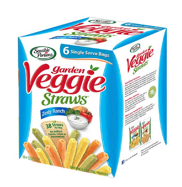 Hudson Meat Company - Wholesale Fruit Snacks - VEGGIE STRAWS ZESTY RANCH 6PK    -    SENSIBLE PORTIO0