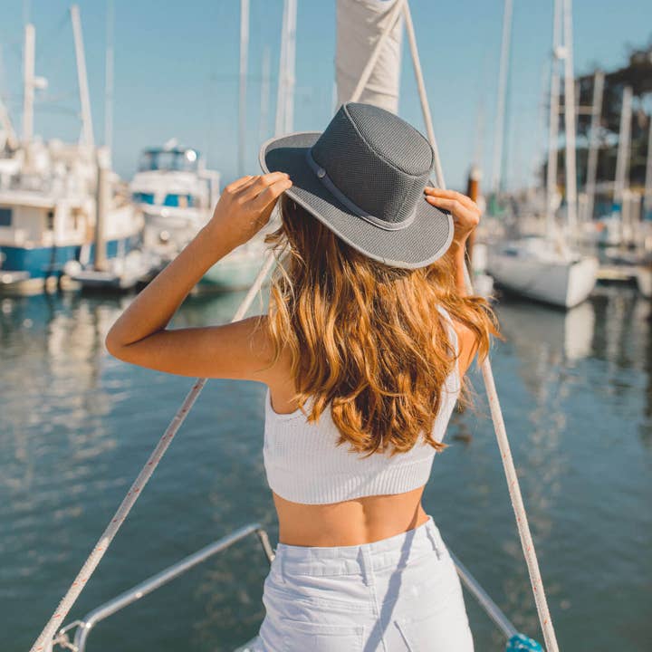 American Hat Makers - Wholesale Hiking Hat - Unisex - Breathable Wide Brim Outdoor Sun Hat - Style Cabana16