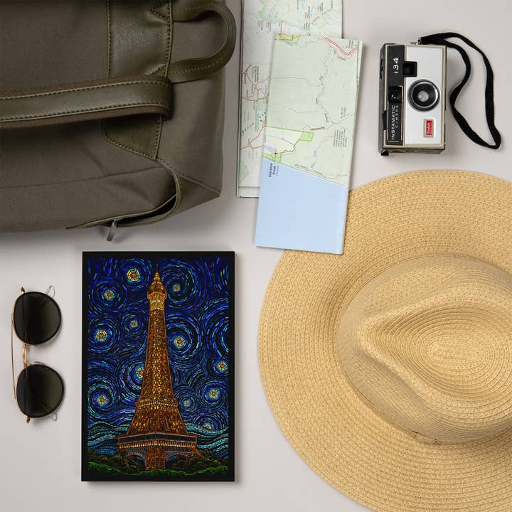 Lantern Press - Wholesale Journal/Diary - PREMIUM JOURNAL Paris, France, Eiffel Tower Mosaic7