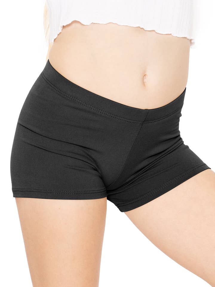 Calções Curtos de Algodão Elástico para Raparigas Jovens por atacado de Stretch Is Comfort