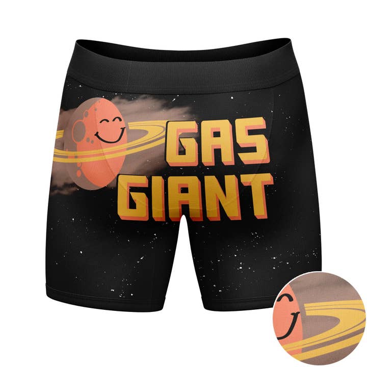 Black Gas Giant Space Funny Mens Boxer Briefs Cool Boxers Graphic for wholesale on Faire