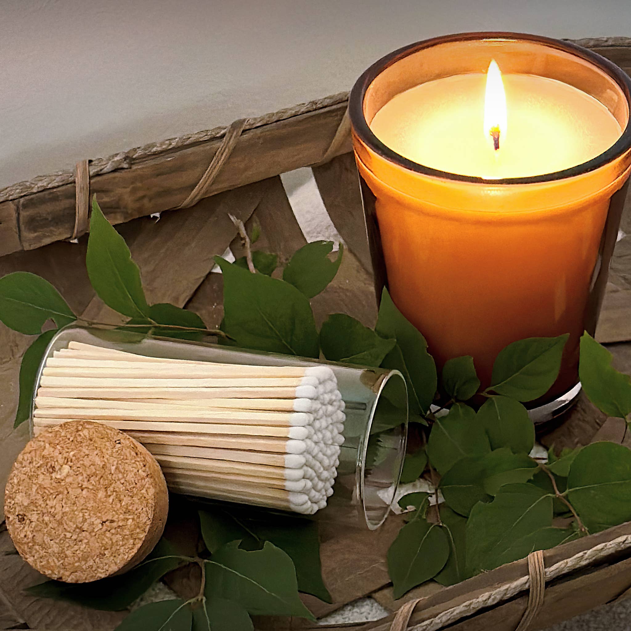 Thankful Greetings - Vendita all'ingrosso Fiammifero - Fiammiferi di sicurezza da 10 cm in barattolo con tappo in sughero grande - colori a scelta34