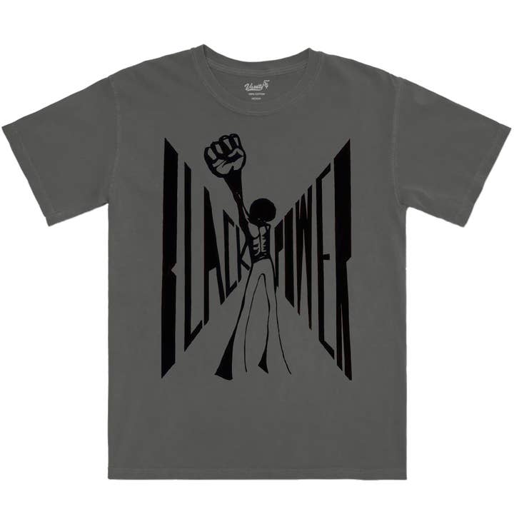 Retro Black Power Graphic Tee for wholesale by Varsity54