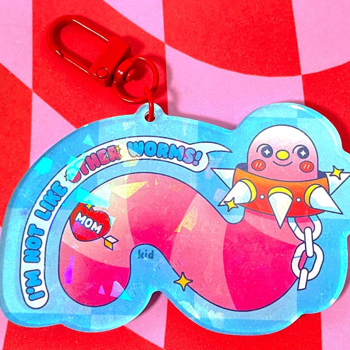 Kidnichols - Wholesale Keychain - Women's - I'm Not Like Other Worms Keychain | Punk | Worm lovers3