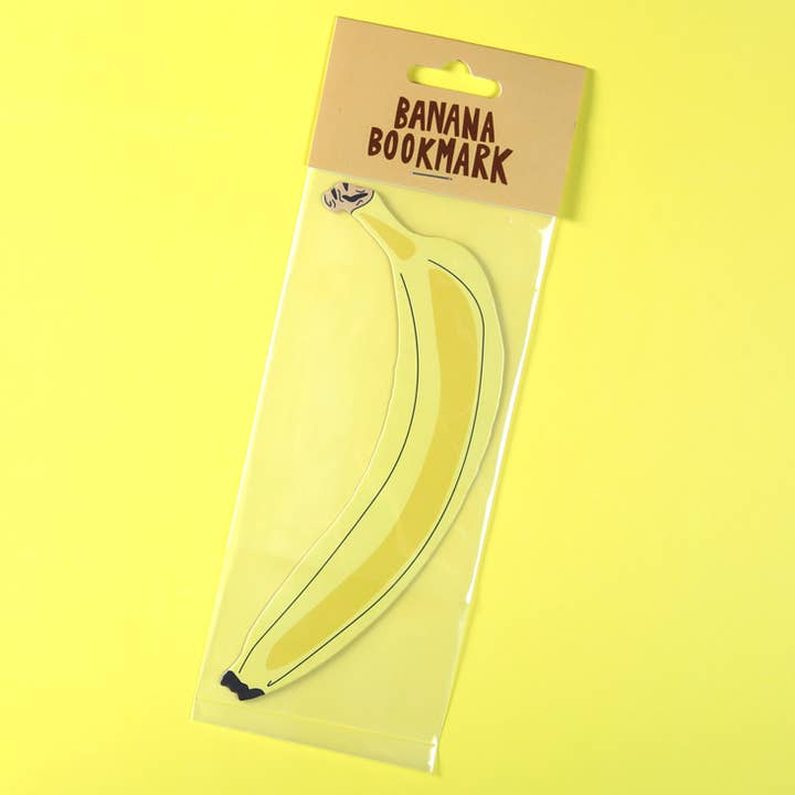 Humdrum Paper - Wholesale Bookmark - Banana Bookmark (it's die cut!)