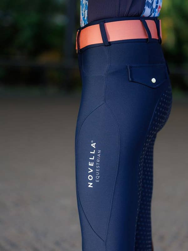 Novella Equestrian - Wholesale Athletic/Lounge Leggings - Women's - The Always Fits Full Seat Breech. (Navy Blue)6