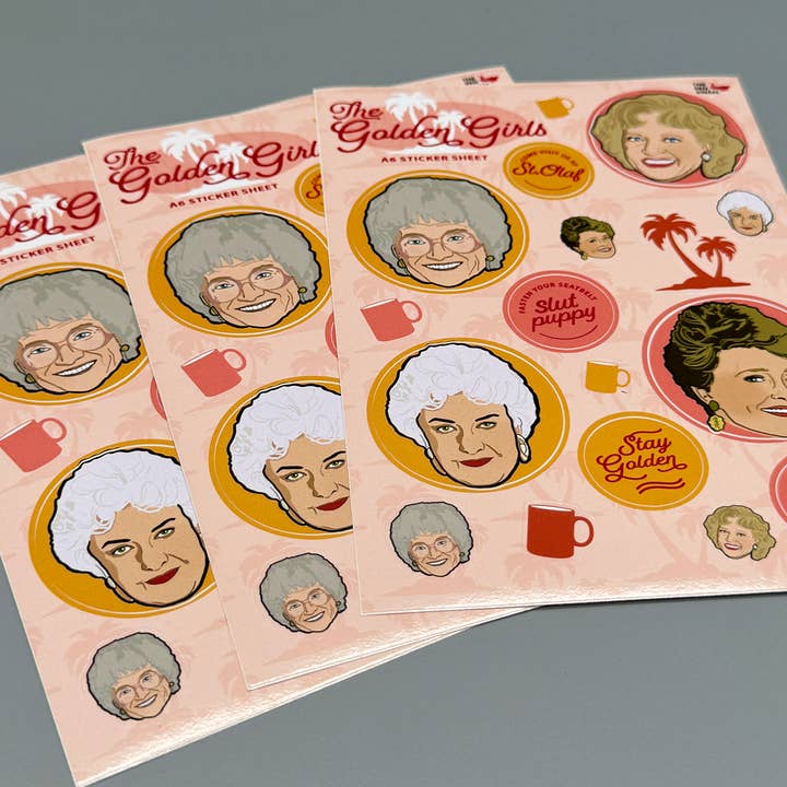 The Red Swan Shop - Wholesale Sticker - Sticker Sheet - The Golden Girls5