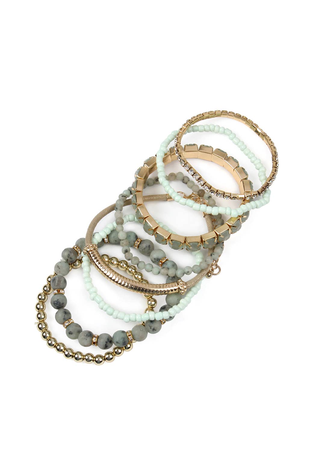 MYS Wholesale Inc - Wholesale Beaded Bracelet - Regular Size Stack-able Beads Bracelet Set1