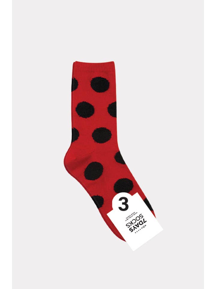 7DAYSSOCKS - Wholesale Socks - Women's - Women's Crew Fuzzy Dot Socks
