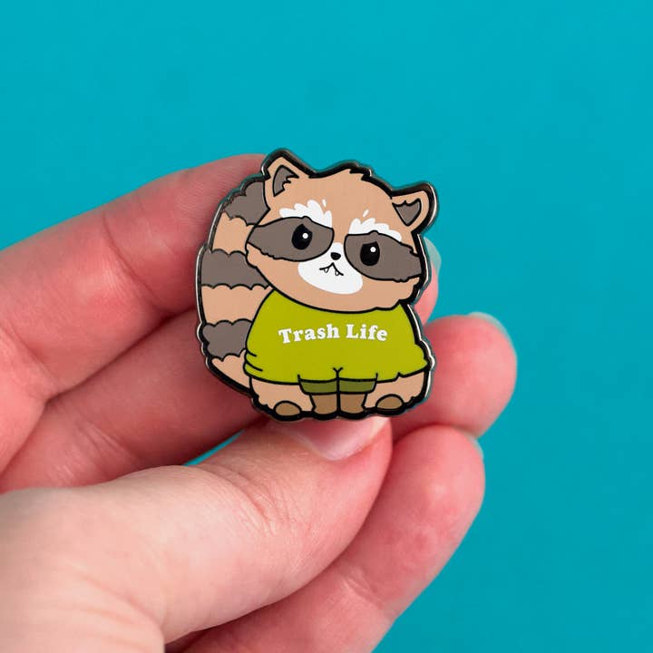LuxCups Creative - Vente Épinglettes/boutons - Broche Raccoon4