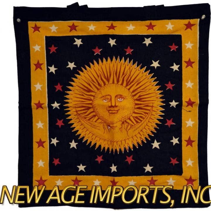 Goldene Sonne Tragetasche 18x18" (Mehrfarbig) für den Großhandel von GREENROOTS USA LLC