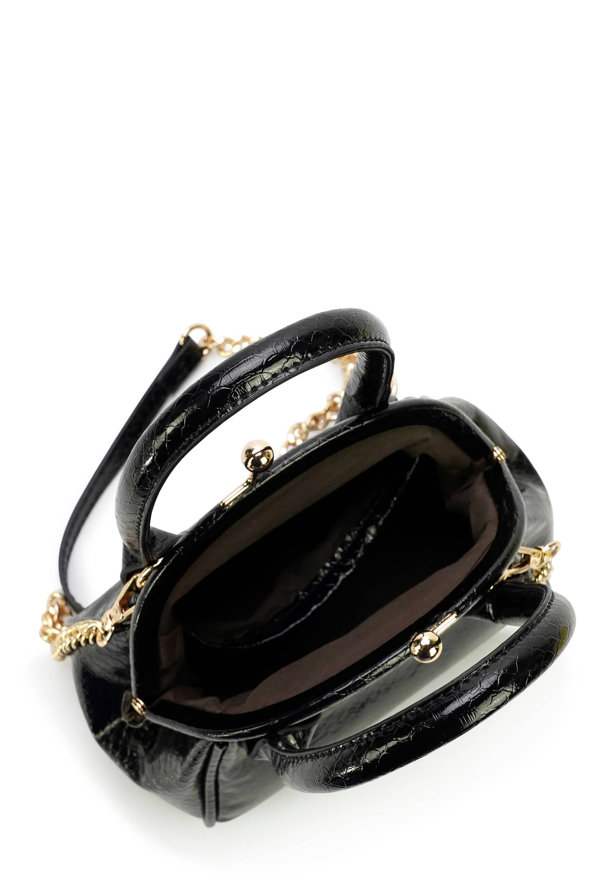 HJS - Wholesale Shoulder Bag - Women's - 'MARIPOSA' Crossbody Bag - Small Size with Snake Print7