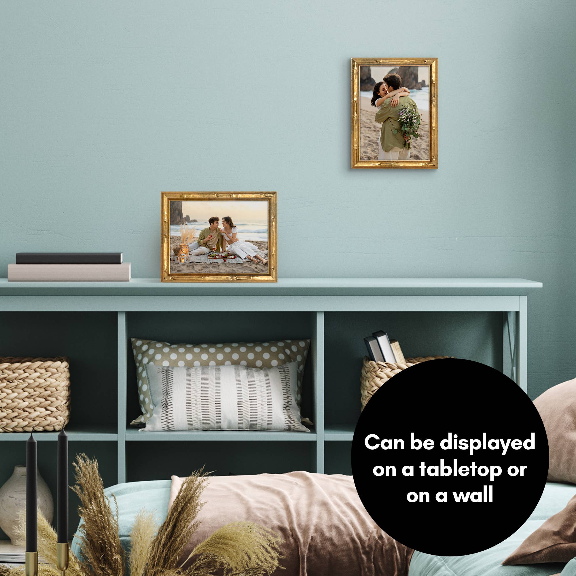 Americanflat Gold Bamboo Frame with Faux Bamboo Design for wholesale on Faire23