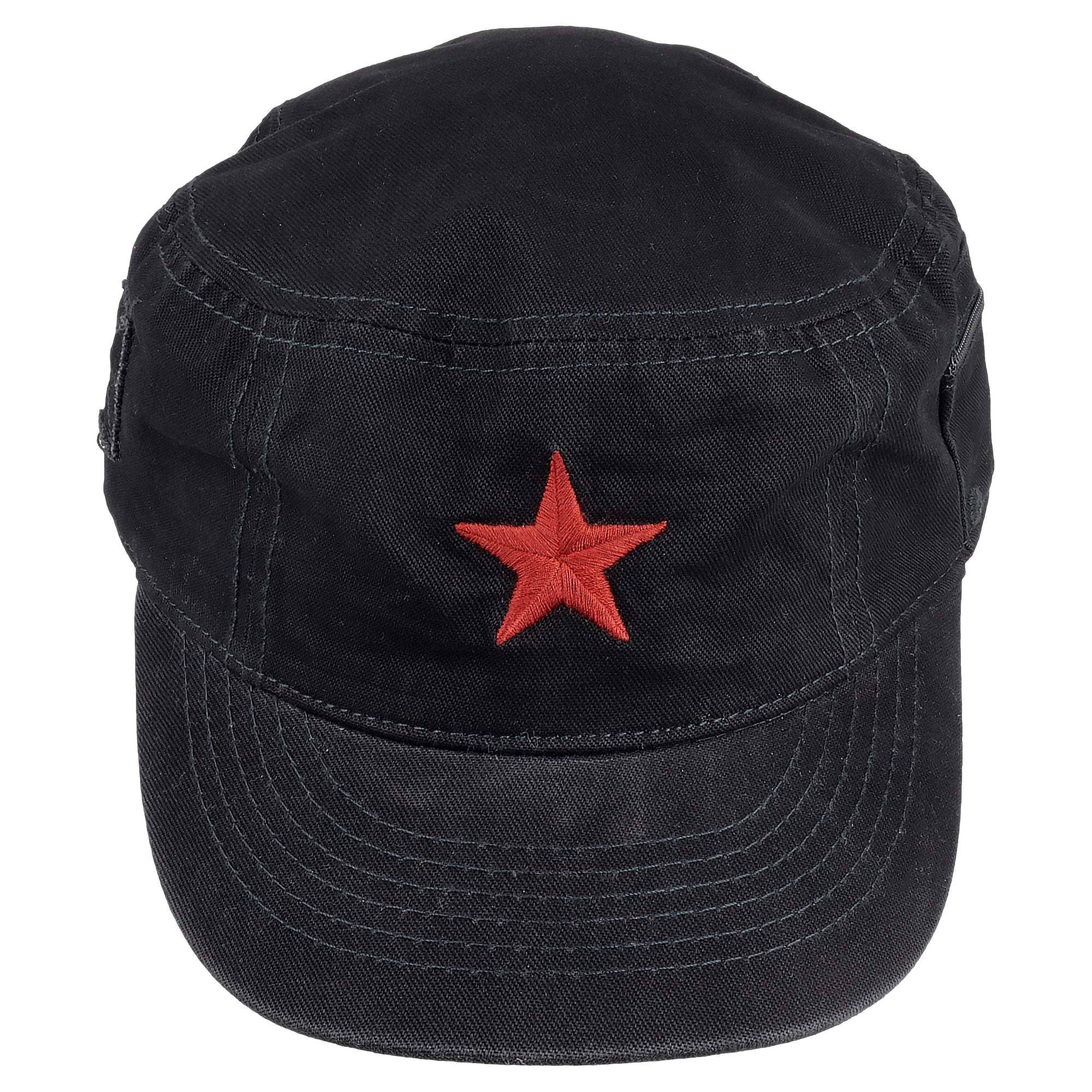 Tribal Trade GmbH – wholesale Baseballkeps - Unisex – Armékäppkeps med svart stjärna och blixtlås på sidan1