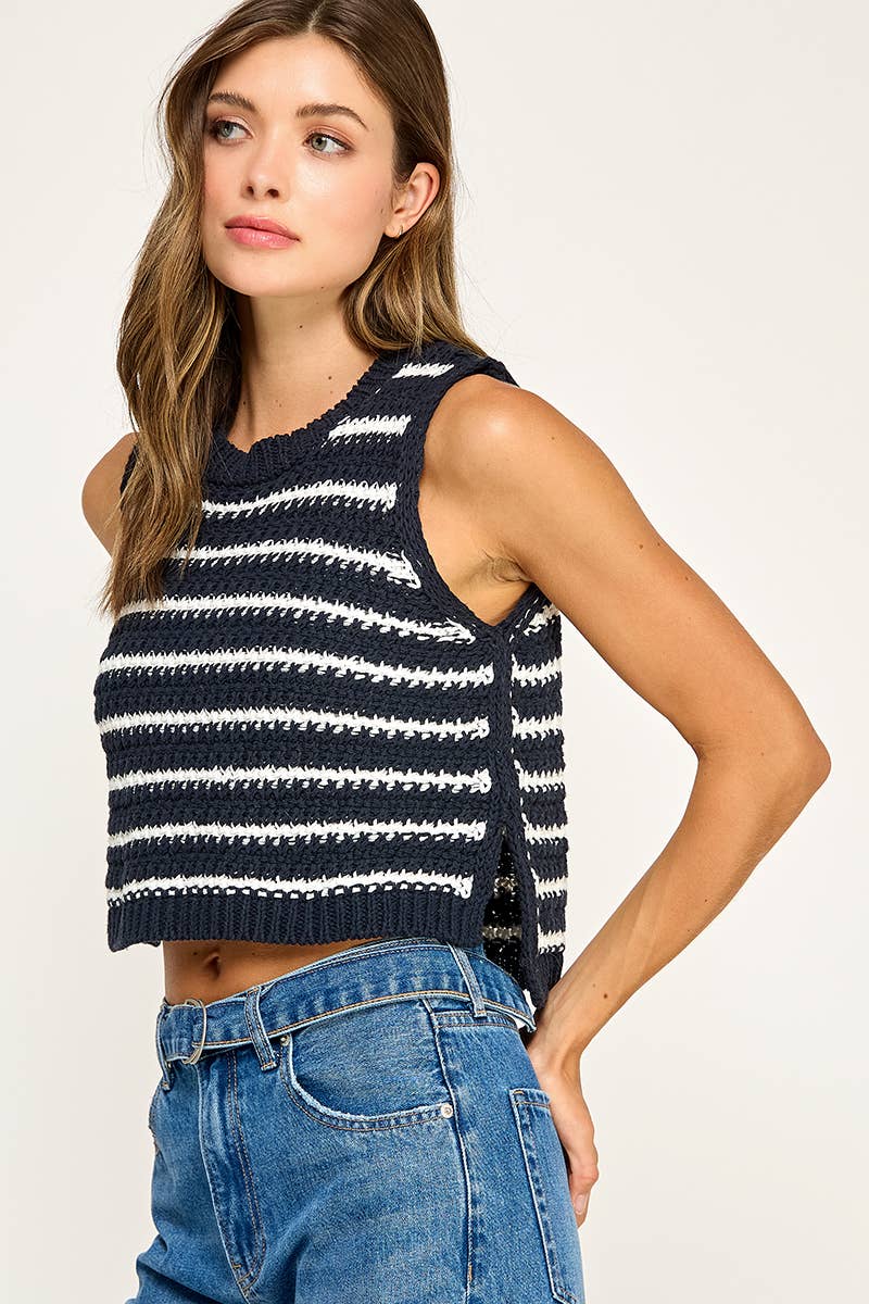 Miss Love - Wholesale Knit Top - Women's - STRIPED KNIT TOP14