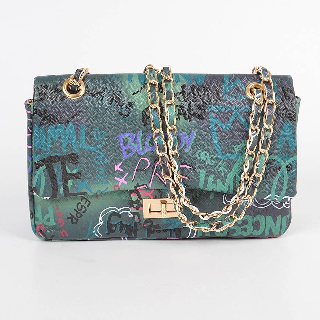 3AM BY H&D ACCESSORIES - Wholesale Clutch - Dames - Graffiti kleurverloop clutch12