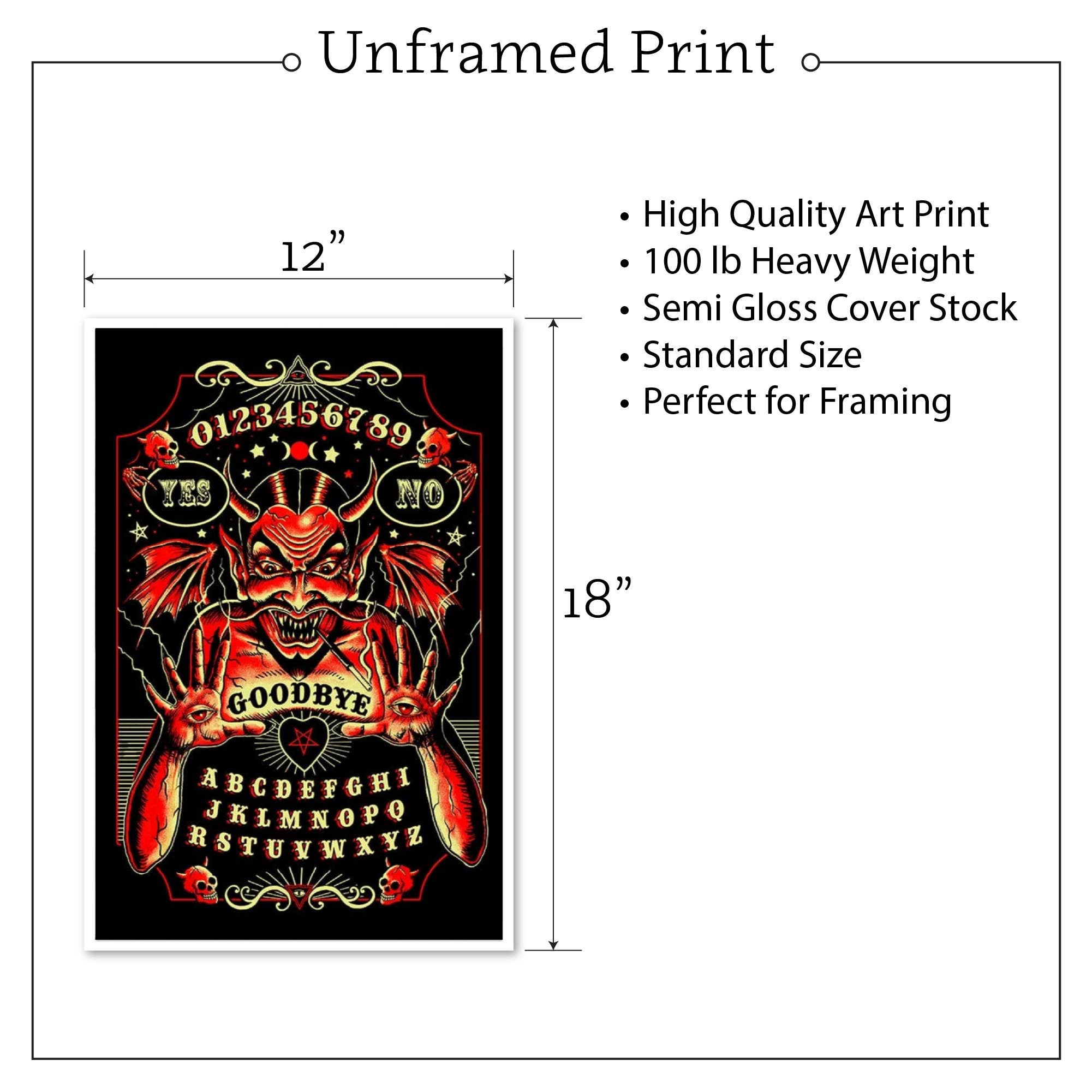 Black Market Art - Wholesale Art Print - Devil Spirit Board - Art Print2
