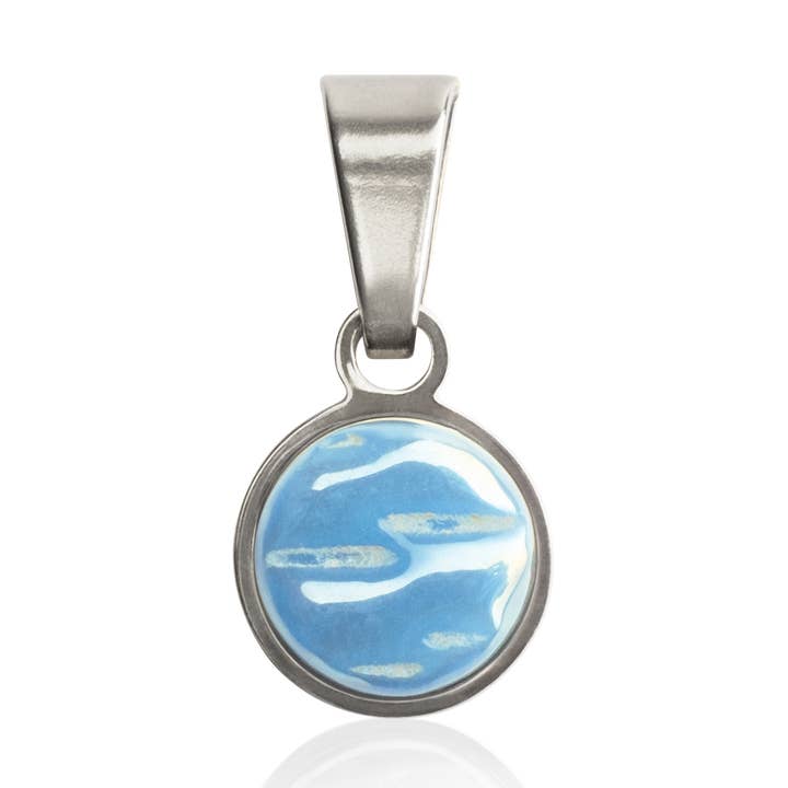 Anhänger für Kette • Silber / Azurblau für den Großhandel von ALEXASCHA