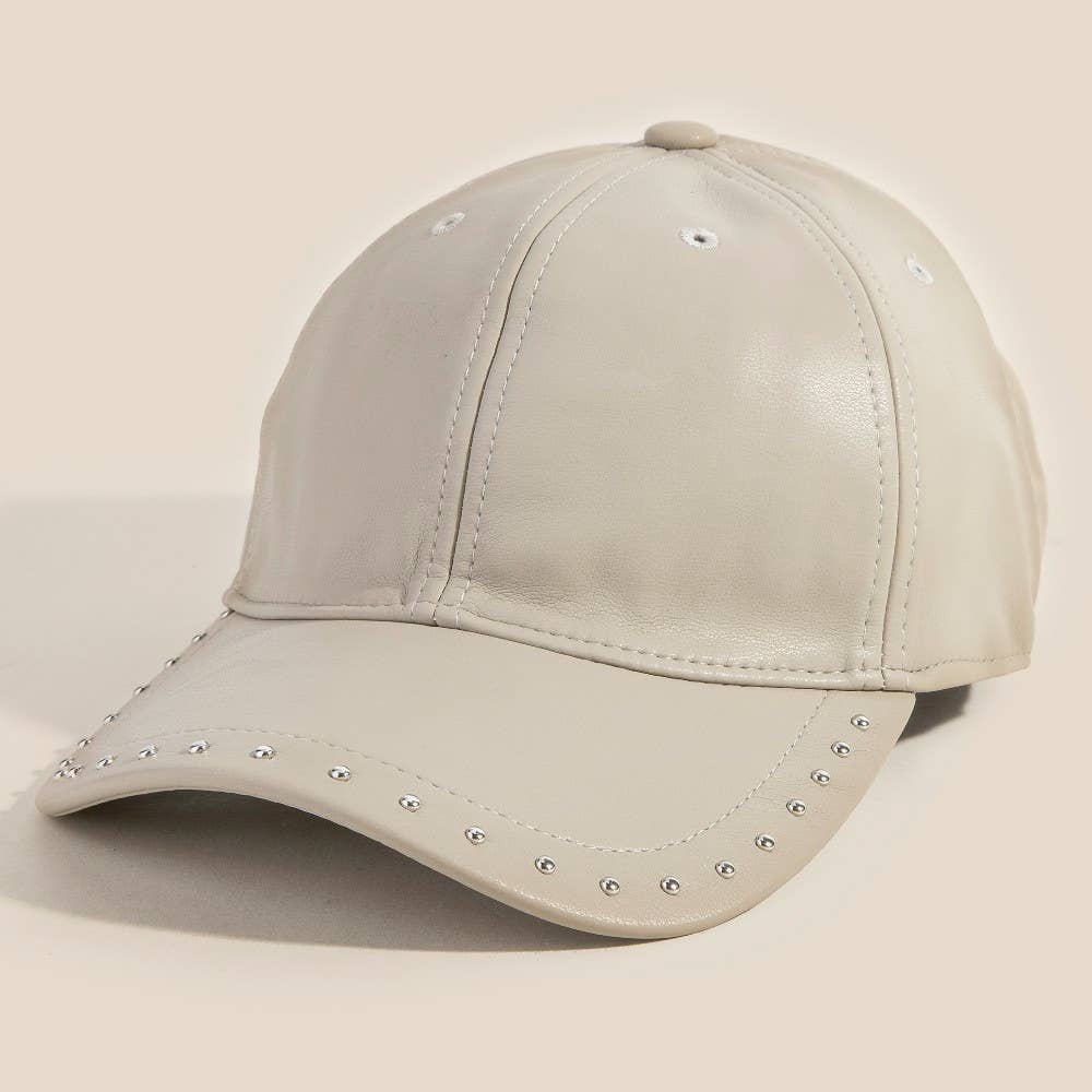 Anarchy Street – wholesale Baseball cap – Women's – Leather Rivet Trim Cap6
