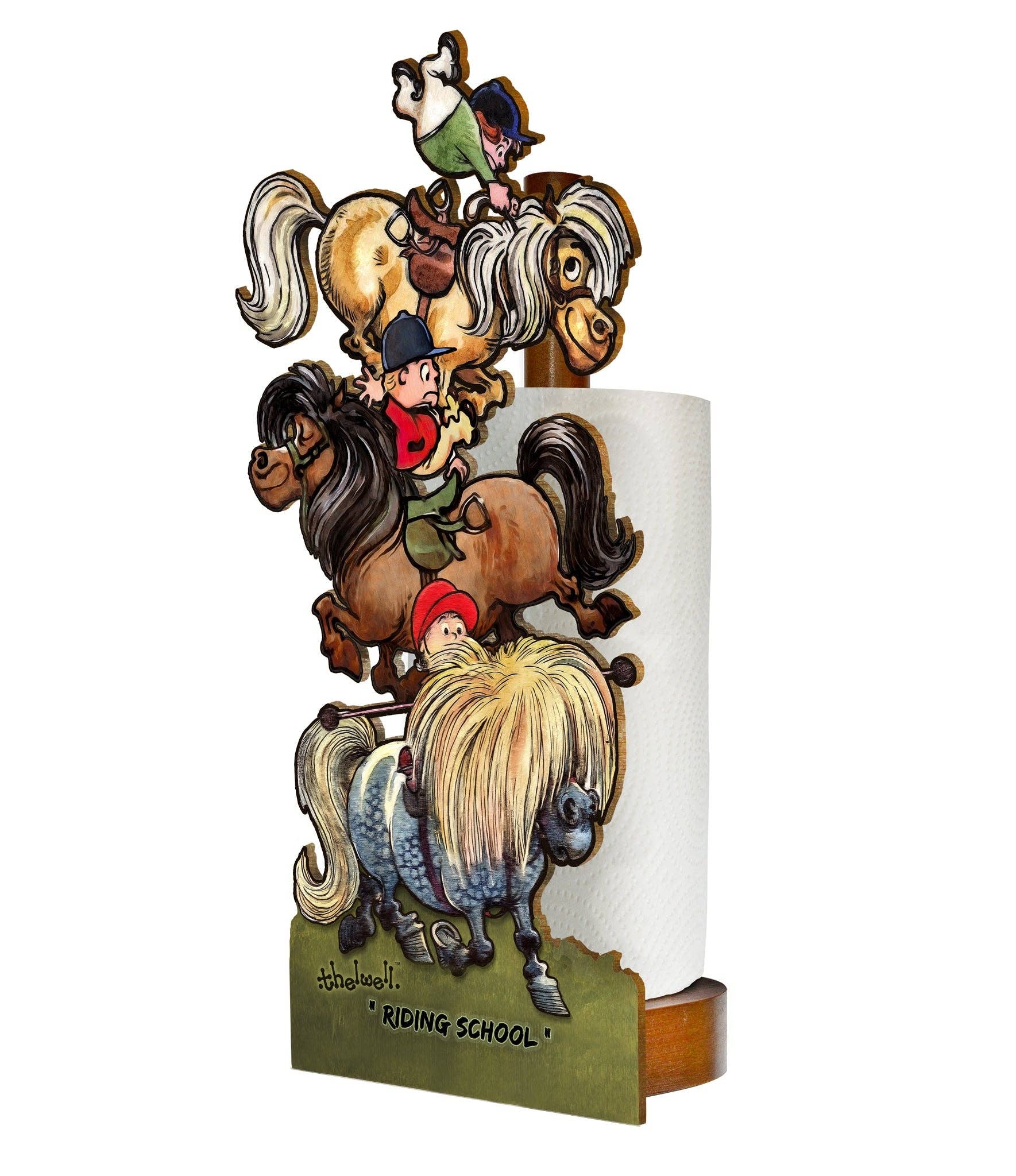 LOOPRINTS - Wholesale Toilet Paper Holder - Toilet & Kitchen Roll Holder - Pony / Horse Riding School0