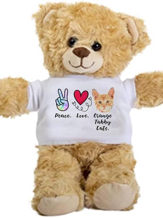 Ours en peluche de chats tigrés orange pour la vente par CustomHappy